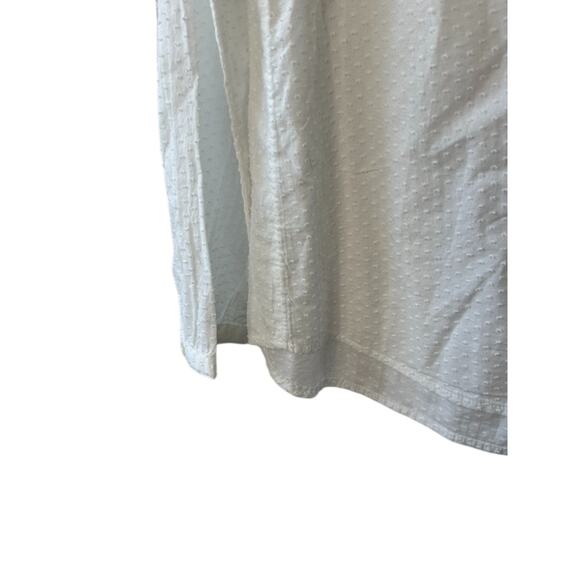 J.Crew White Popover Ruffle Top in Swiss Dot Women's Size Small New - Picture 7 of 7